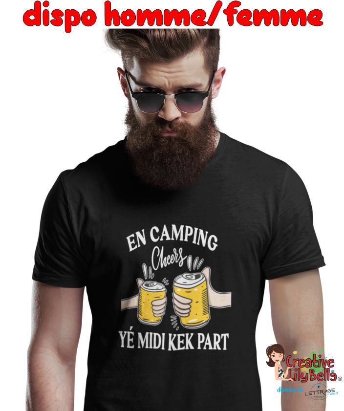 shirt personnalisé camping