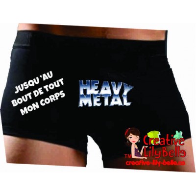 BOXER HOMME HEAVY METAL CORPS B33