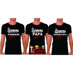 t-shirt officiellement papa, parrain,MAMIE,,papy,MARRAINE  etc 4113